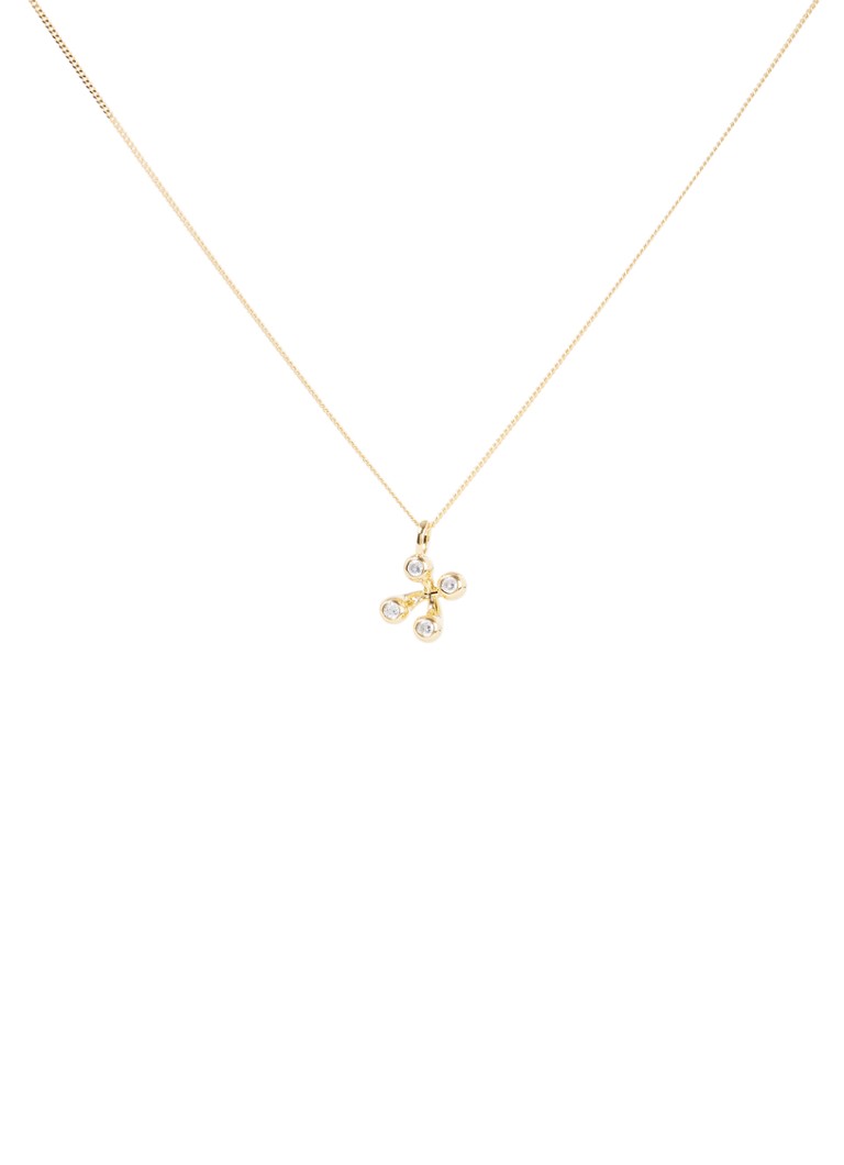 Missoma Atom necklace plated with zirconia