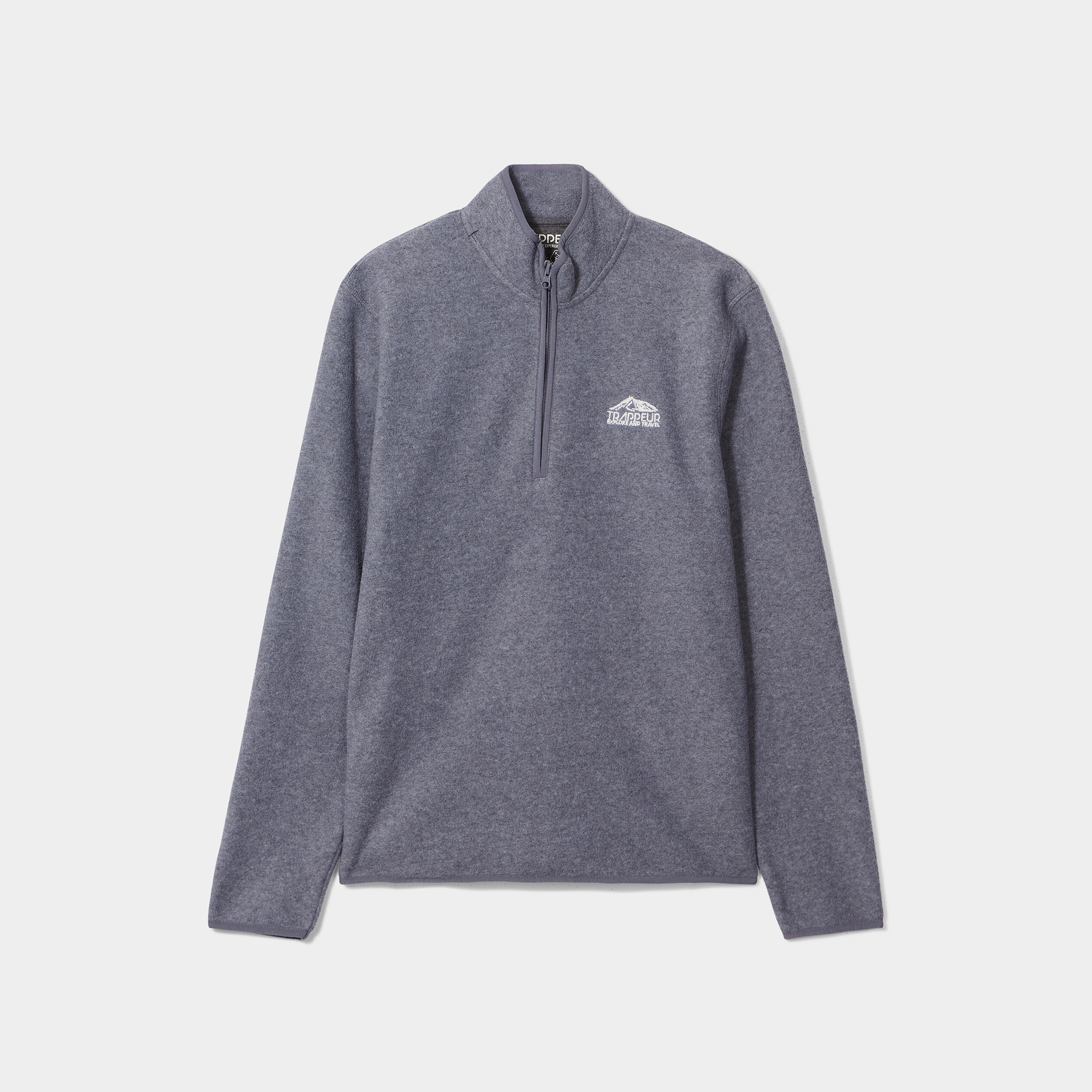 Sweat polaire camionneur Trappeur gris homme | La Halle