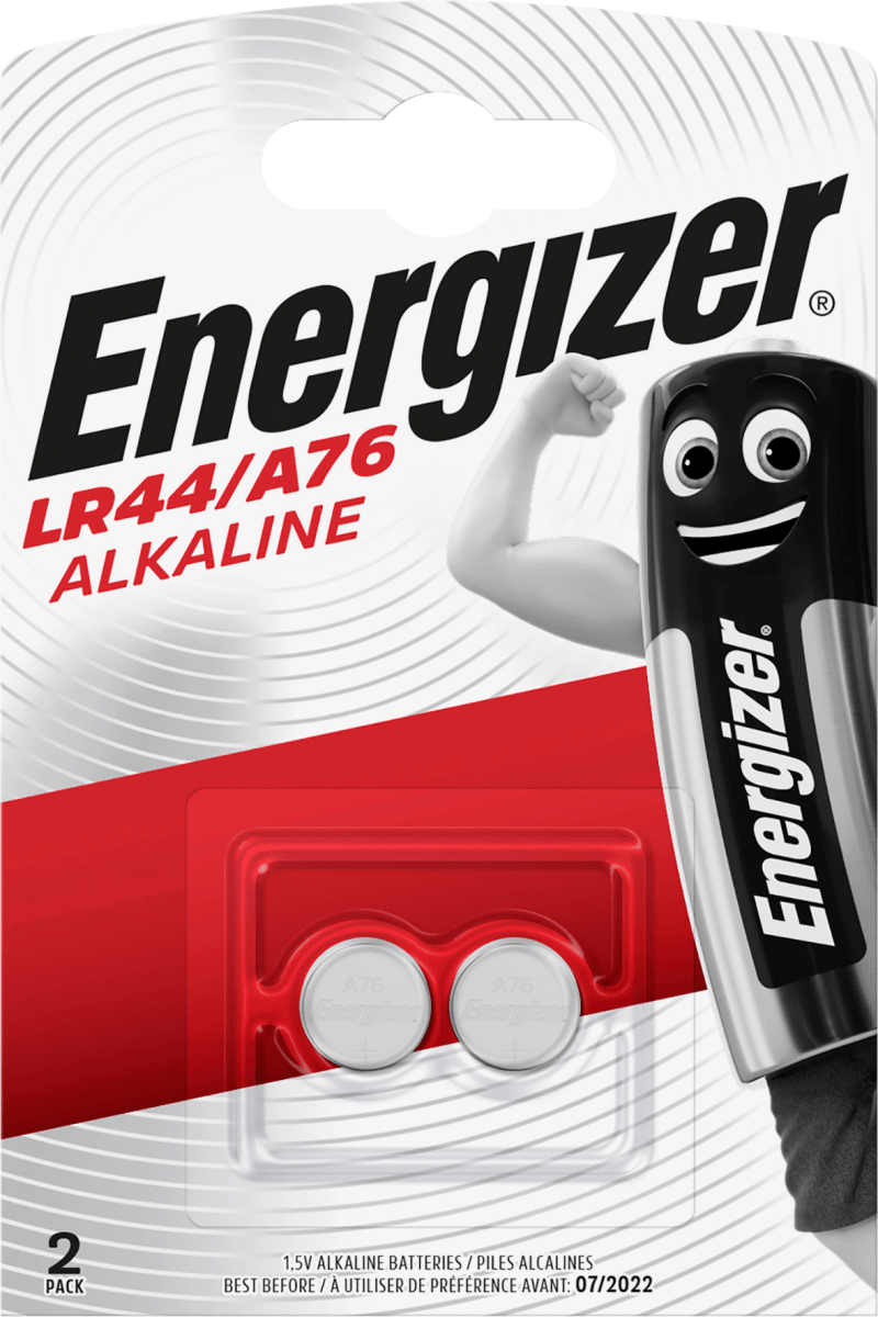 Batterien\tKnopfzelle LR44, 2 St