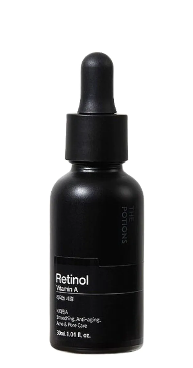 The Potions Black Line retinol zaglađujući serum za lice s retinolom