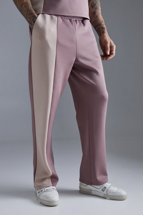 Gerade Scuba Colorblock Jogginghose