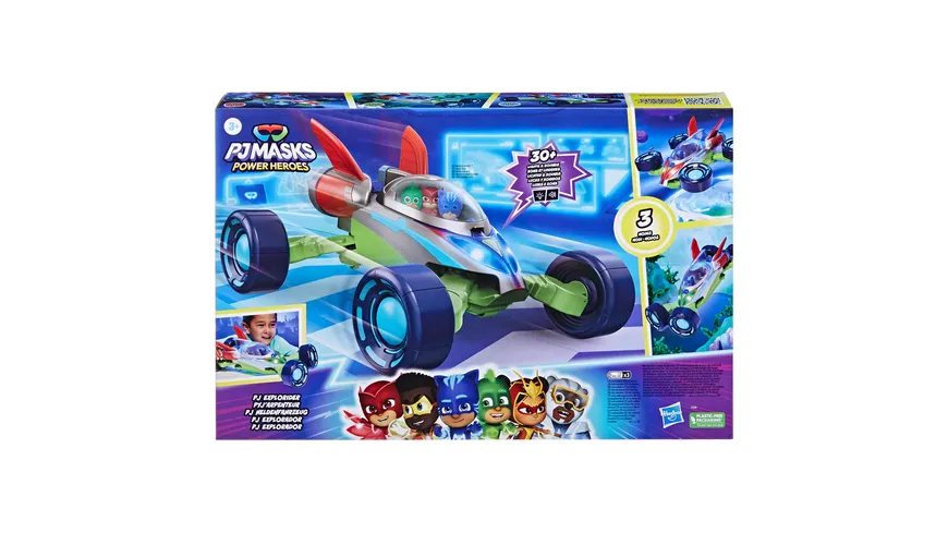 Hasbro - PJ Masks Power Heroes PJ Heldenfahrzeug