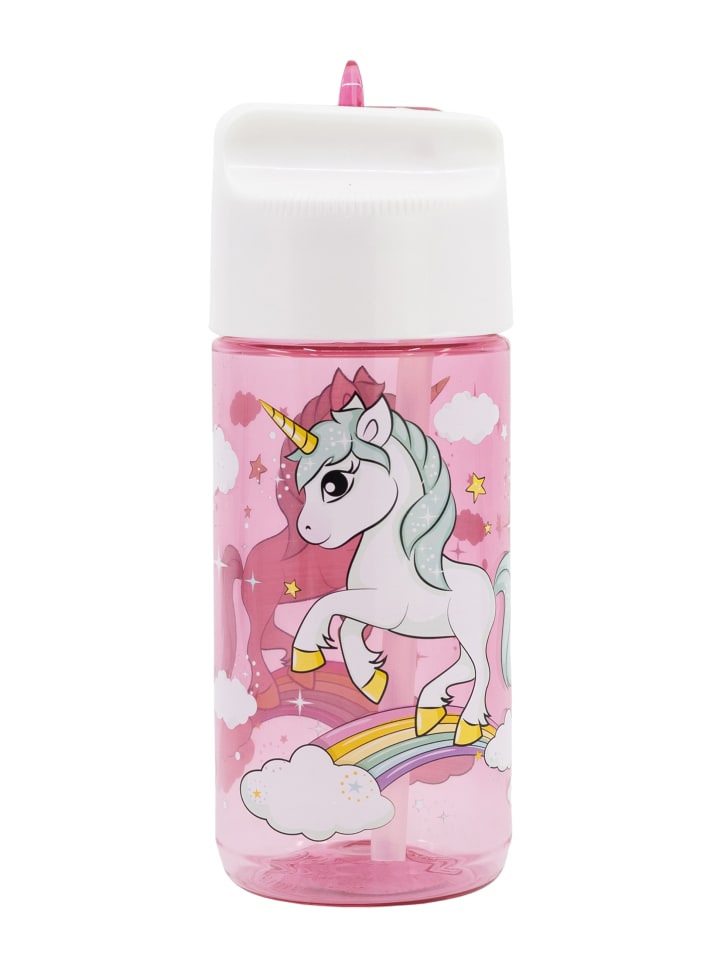 Einhorn Trinkflasche 430 ml in Rosa günstig kaufen onesize