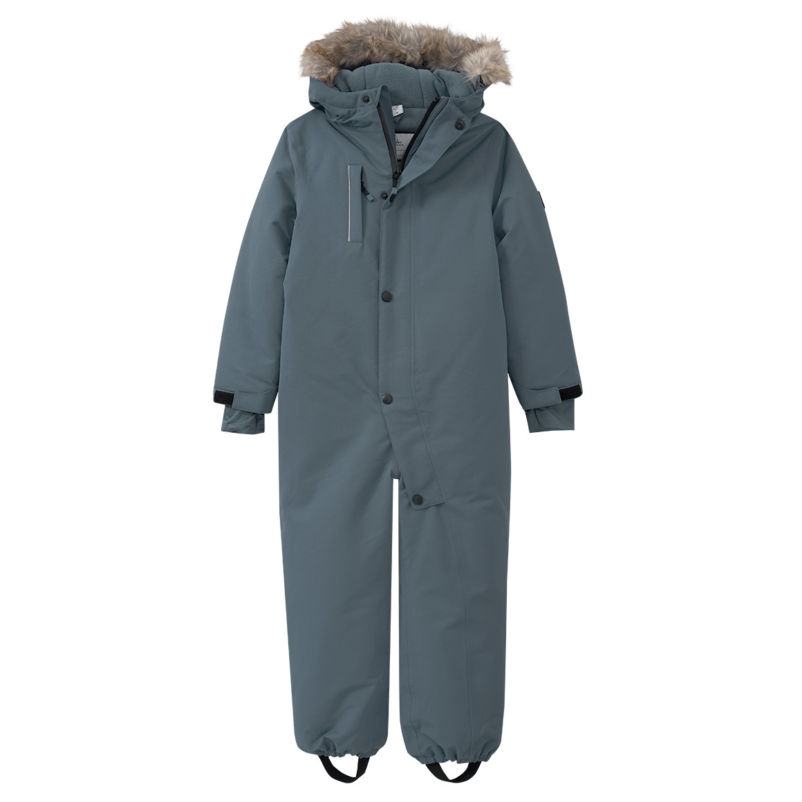 Kinder Schneeoverall mit Fellimitat