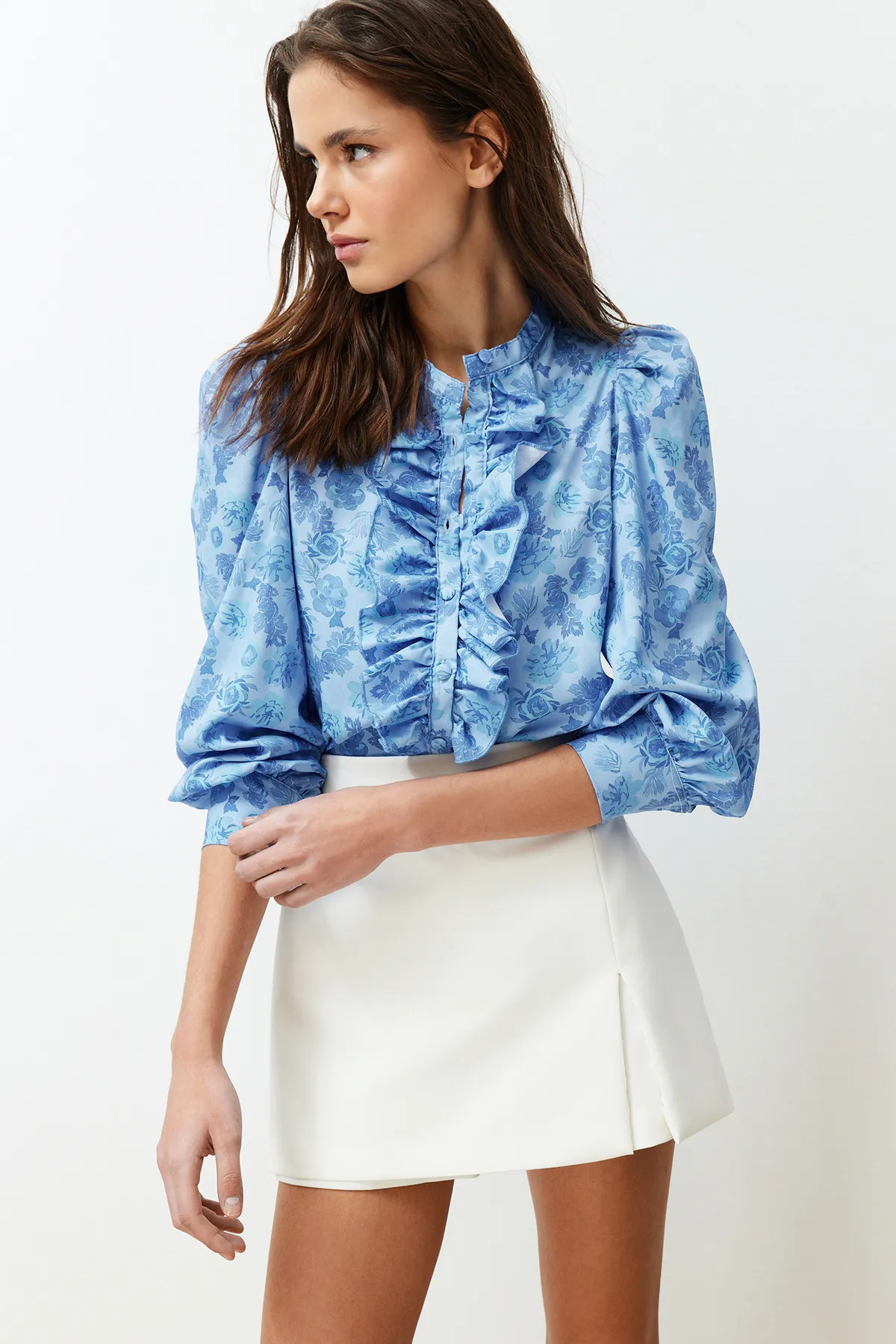 Trendyol Collection  Hemd - Blau - Regular Fit