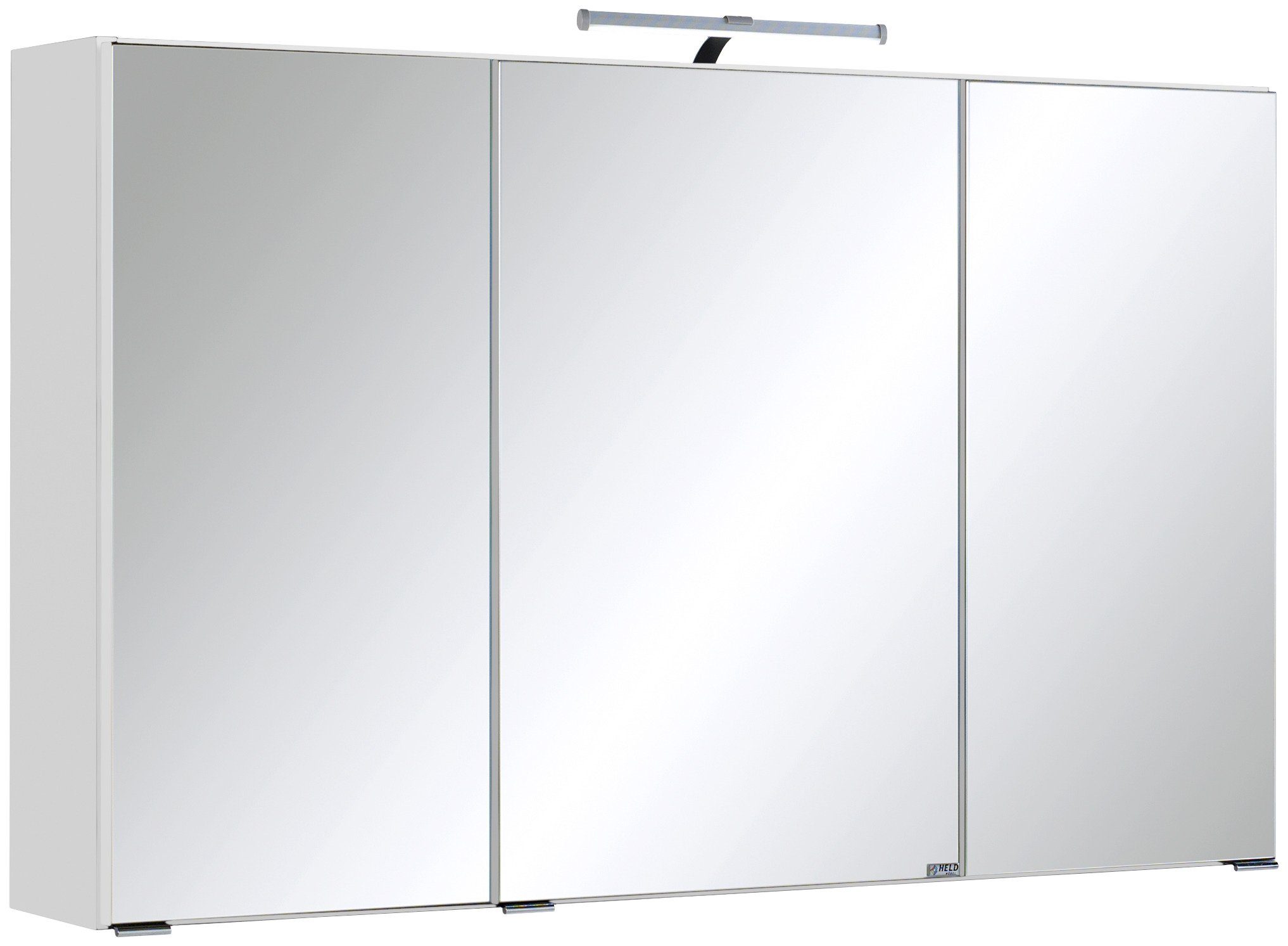 HELD MÖBEL Spiegelschrank Texas Breite 100 cm, mit LED-Aufbauleuchte