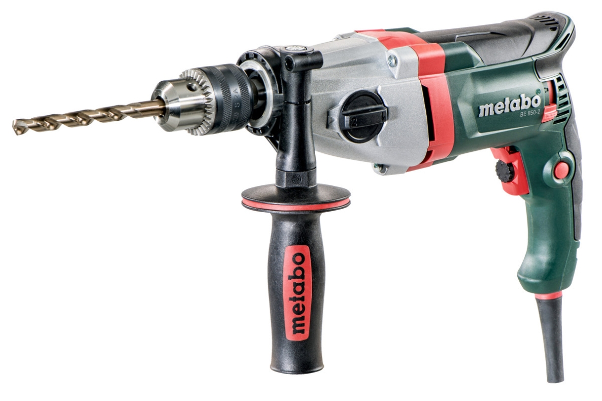 Metabo 600573000 BE 850-2 Mașină de găurit cu două viteze reglabile electronic, 850 wați