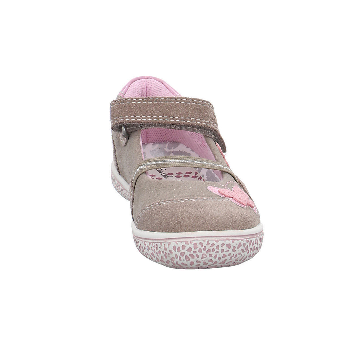 Mädchen Ballerinas Schuhe Taha Ballerina Kinderschuhe Veloursleder gemustert Ballerinas