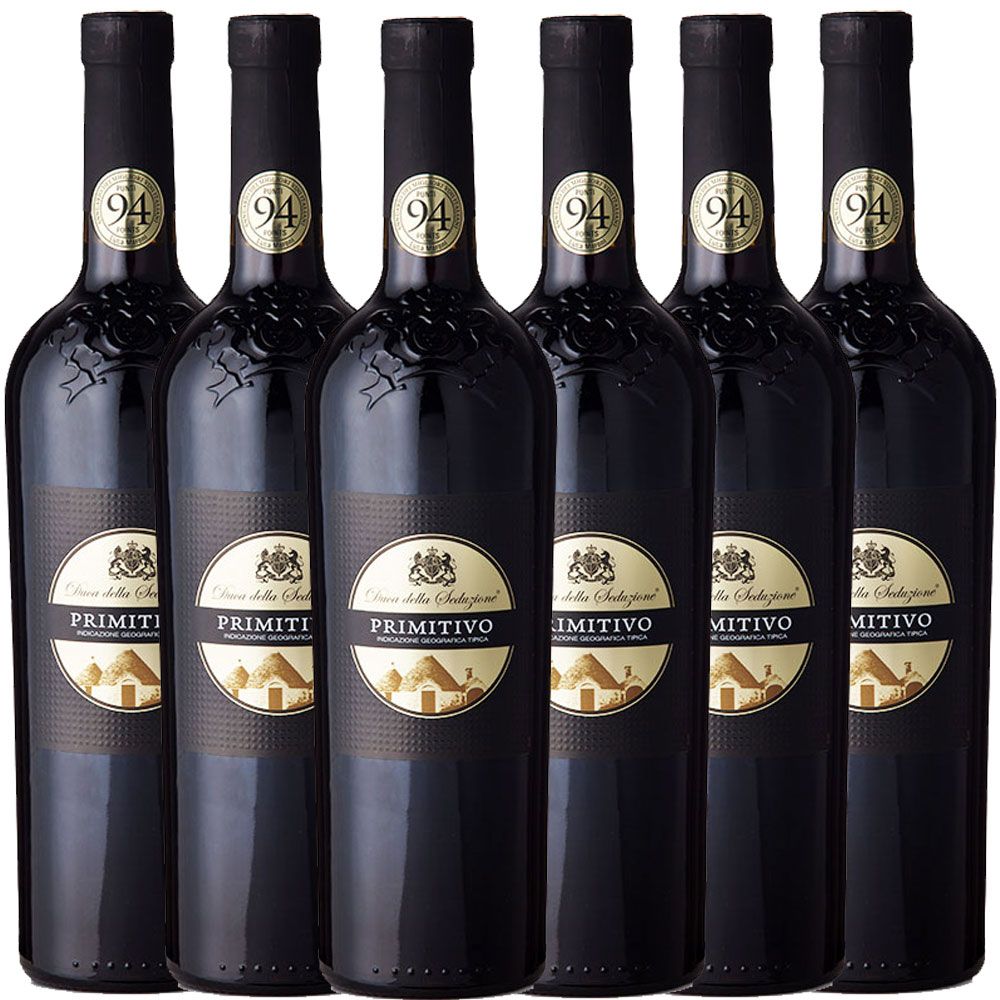 Duca Della Seduzione Primitivo Puglia IGT halbtrocken 2021 94 LMP - 6er-Karton