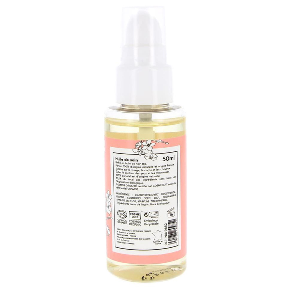 nijiko Huile de Soin Bio Multi-usages au Ricin Huile nourrissante