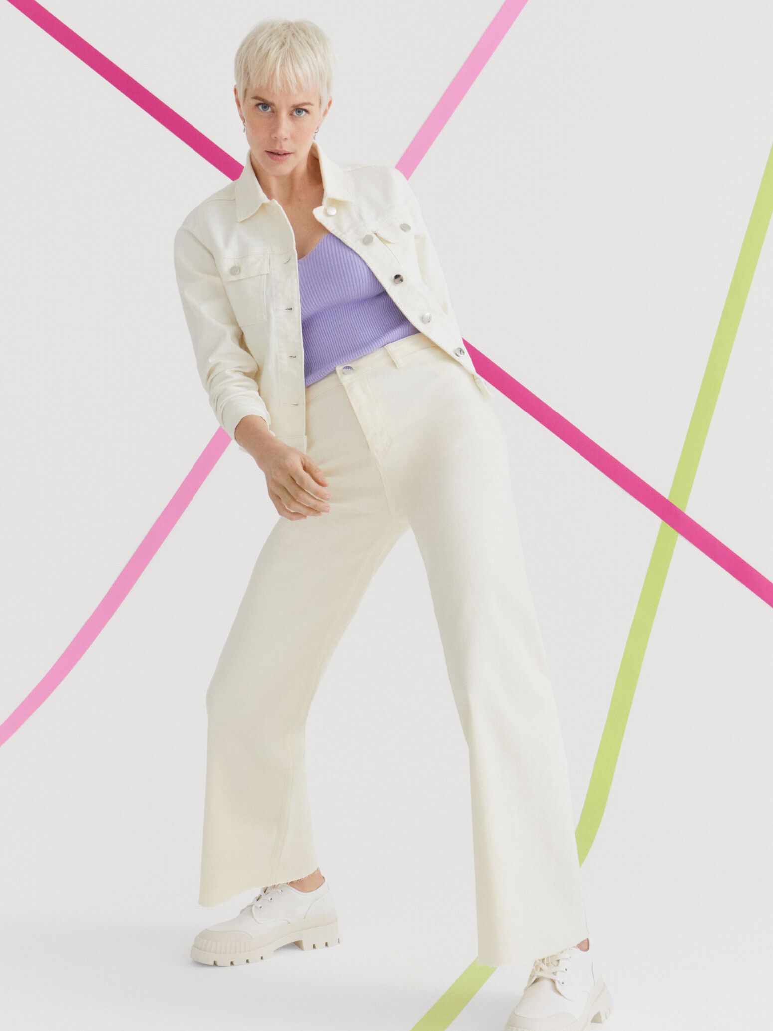 Jeans - beige