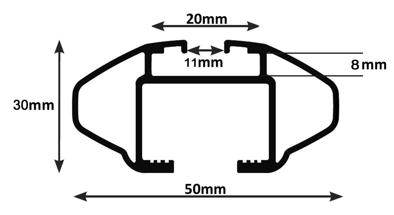 VDP Dachbox, (Für Ihren Seat Alhambra III (5Türer) ab 2010 mit offener Reling), Dachbox VDPBA320 320Ltr carbonlook abschließbar + Alu Dachträger RB003 kompatibel mit Seat Alhambra III (5Türer) ab 2010