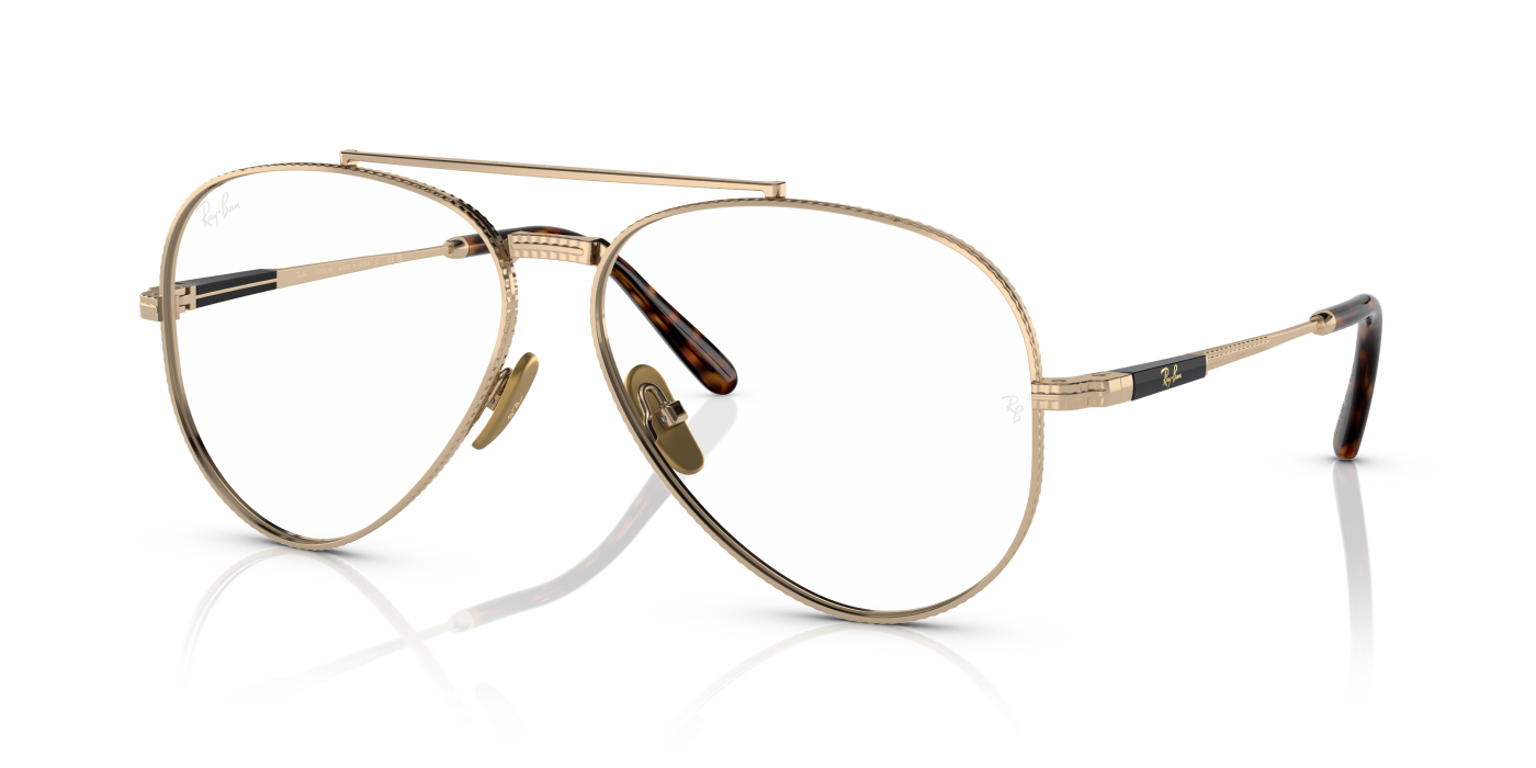 OPTICĂ AVIATOR II DIN TITAN - Auriu Strălucitor