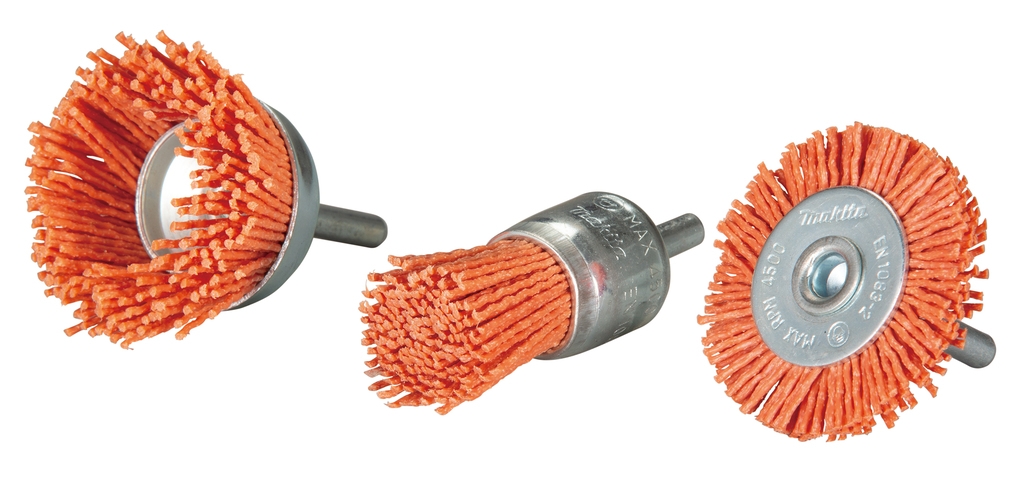 Makita Zubehör D-70742 Nylon-Bürstenset K80 3-teilig