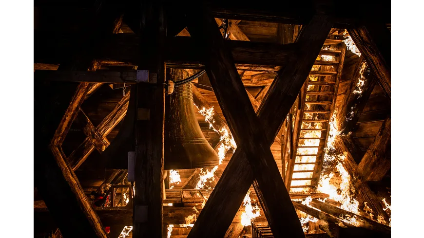 Notre-Dame in Flammen