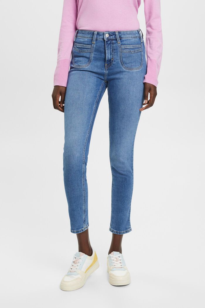 High-Rise-Jeans im Slim Fit