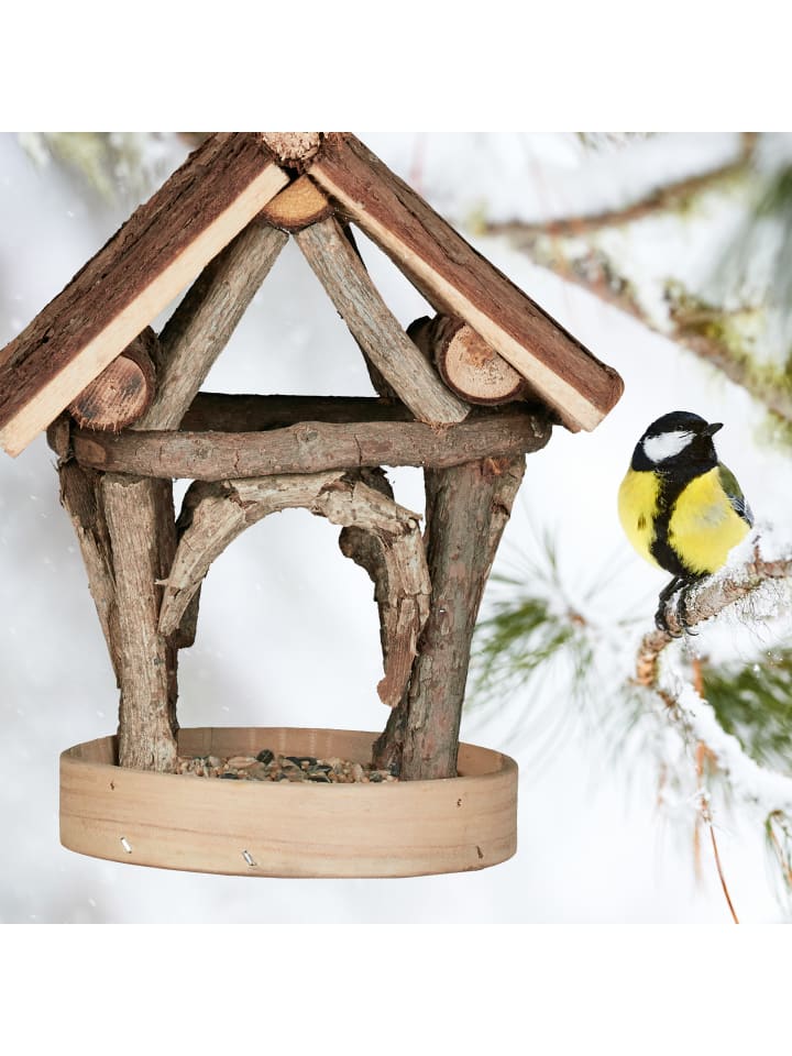 relaxdays Vogelfutterhaus in Natur günstig kaufen onesize
