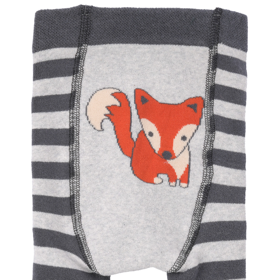 2 Baby Frottee-Leggings mit Fuchs-Motiven