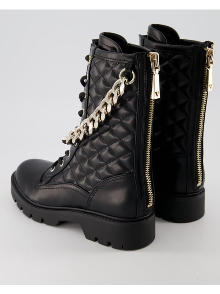 Guess Schnürstiefeletten in Schwarz günstig kaufen
