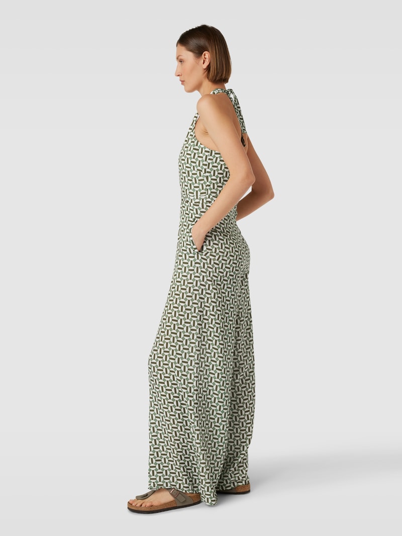 Jumpsuit mit Allover-Muster in khaki