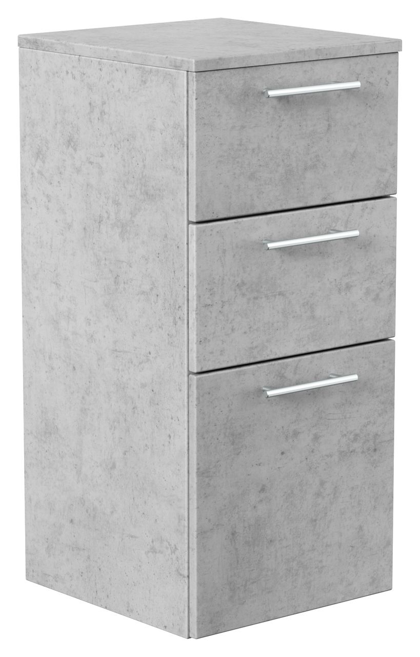 Posseik Badmöbel-Set Teramo 100 cm (5-teilig) Beton EEK: F