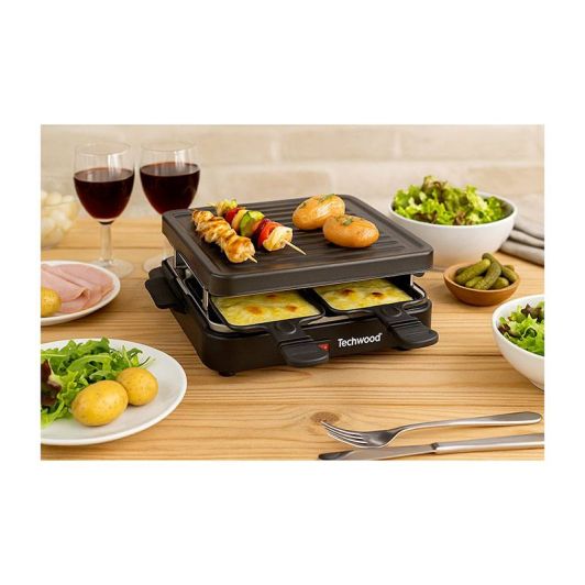 TECHWOOD Raclette pentru 4 persoane grătar TRA-46