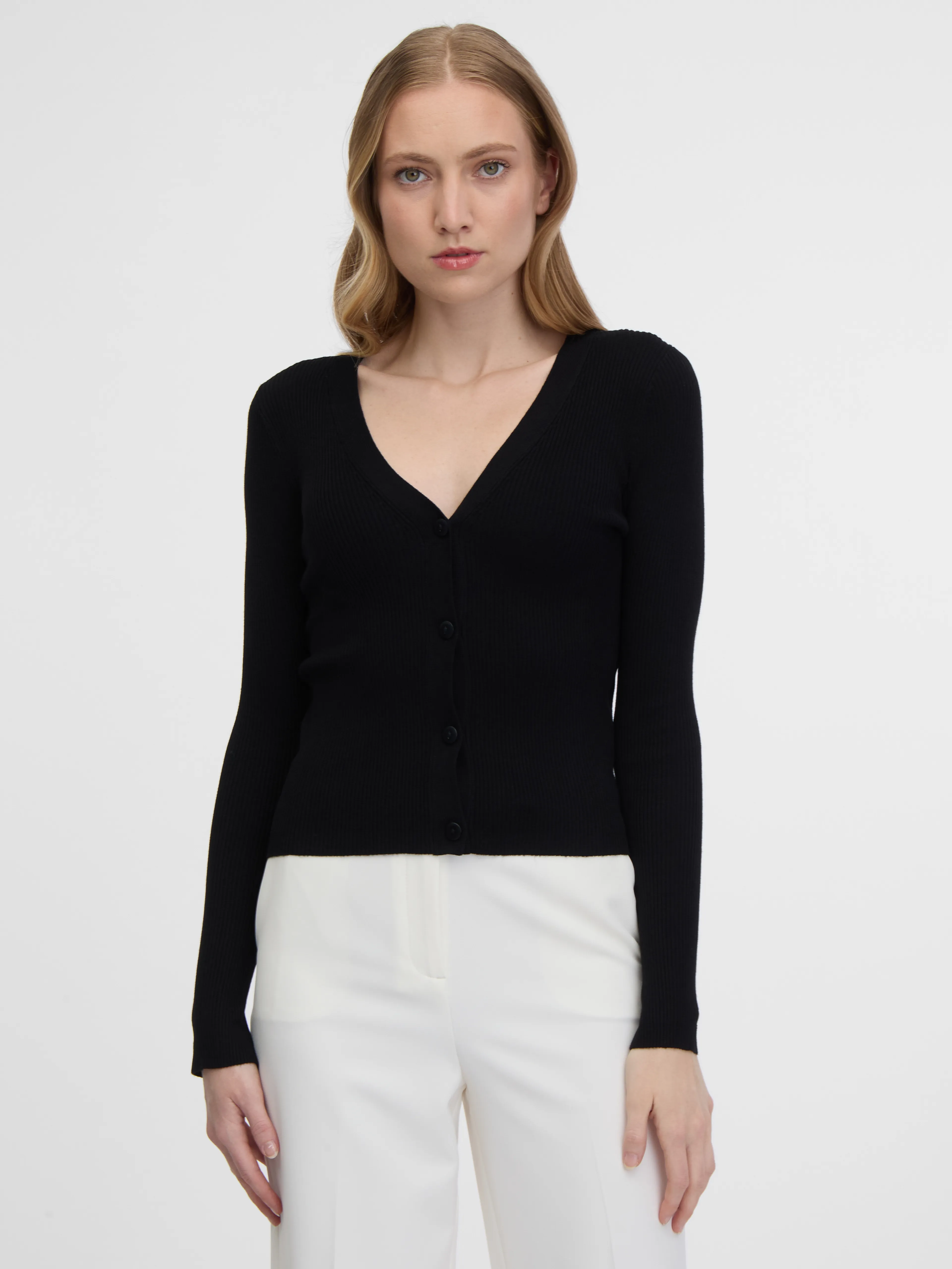 Schwarze Damen-Strickjacke ORSAY