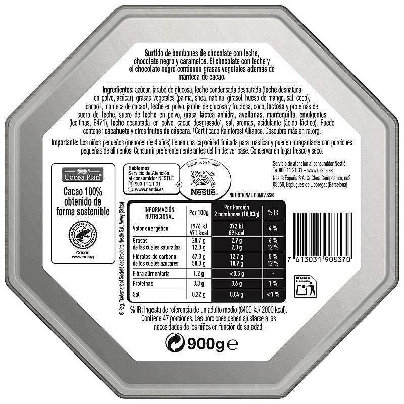 Nestle Quality Street 900 g tin