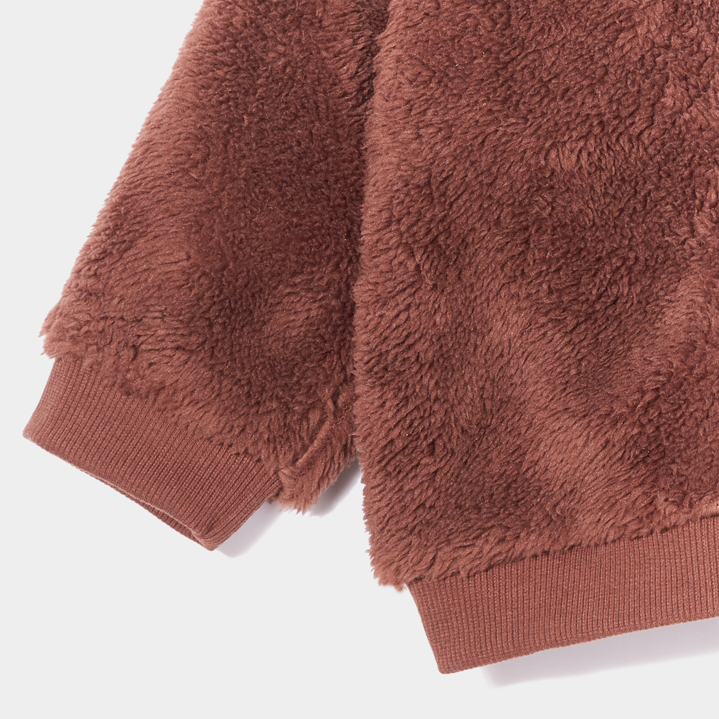 Gilet fausse fourrure zippé à capuche marron foncé bébé garçon | La Halle