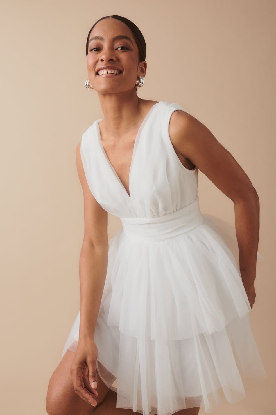 Tulle mini dress