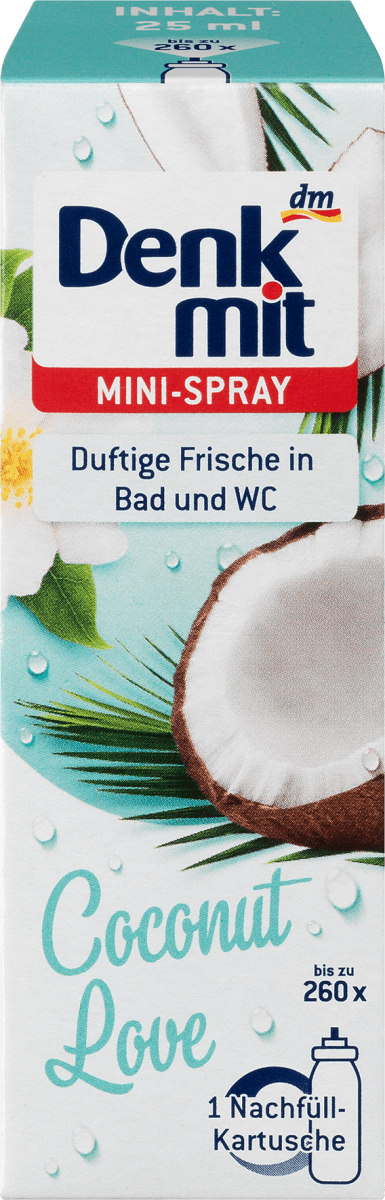 Lufterfrischer Minispray Coconut Love Nachfüllpack, 25 ml