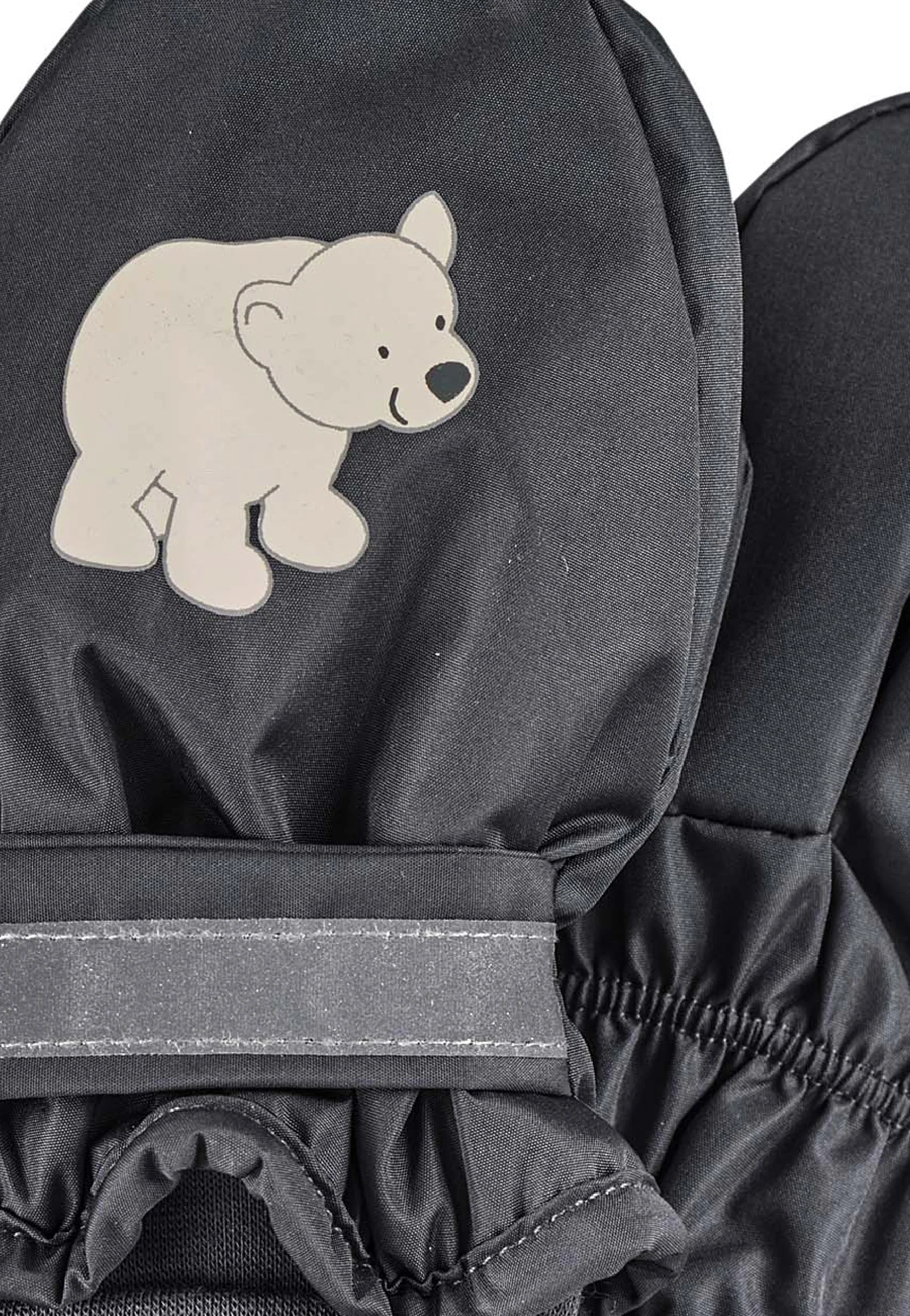 Fäustlinge aus Funktionsmaterial mit Print Eisbär