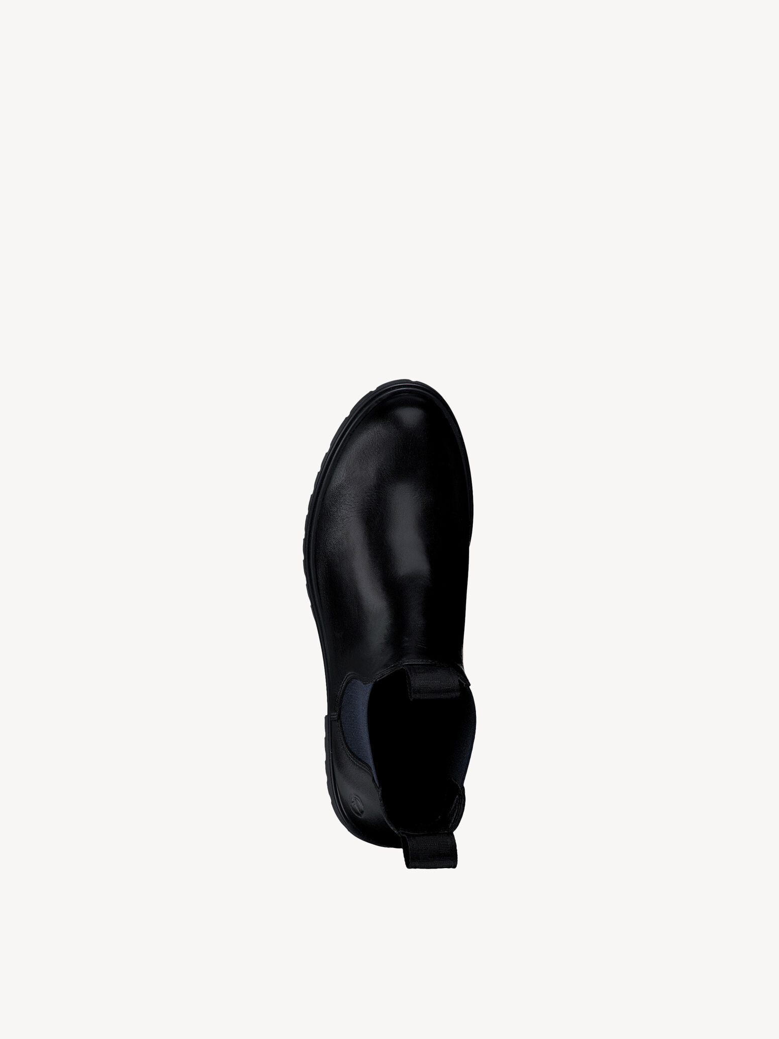 Bottine Chelsea en cuir - noir