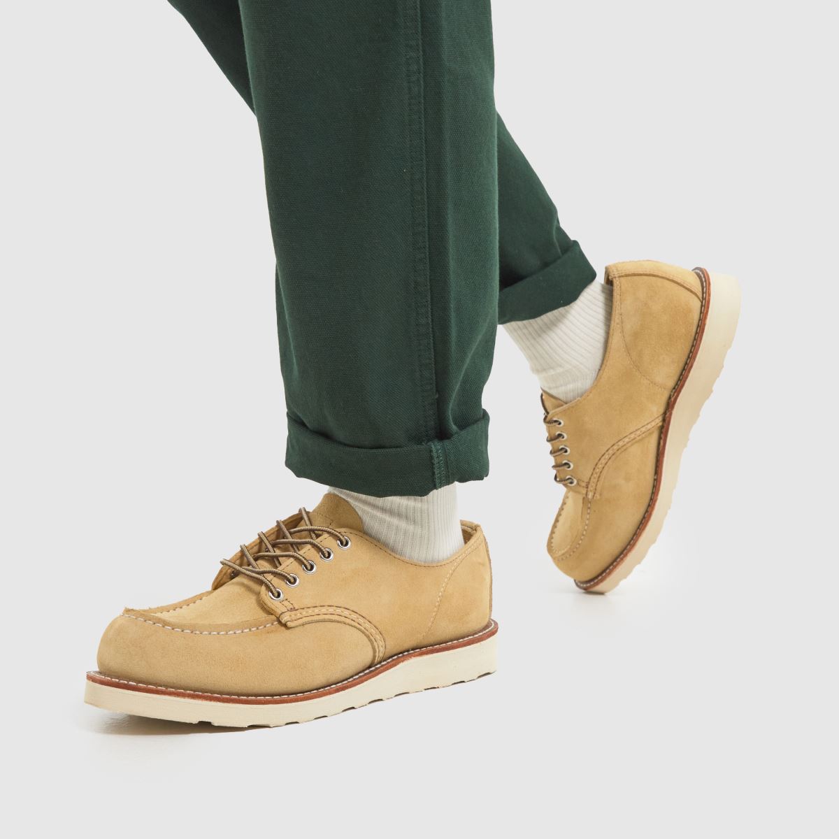 Red Wing – Stenfärgade oxfordskor i mocka