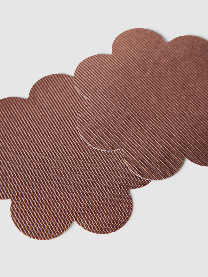 Brustwarzenabdeckungen im 6er-Pack Modell 'SECRET COVERS' in mittelbraun