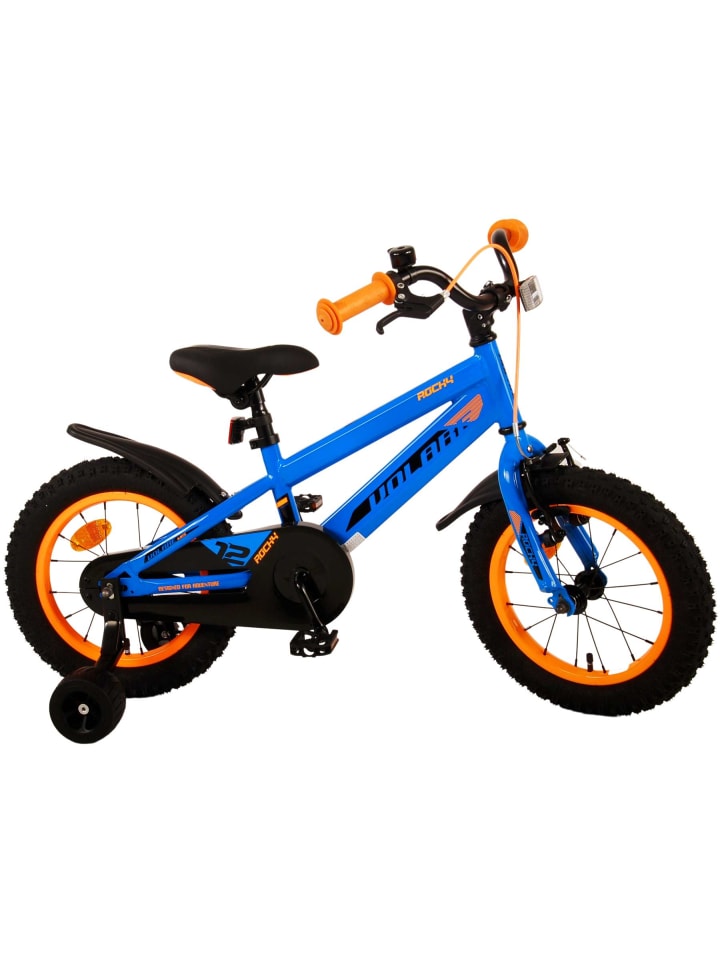 Volare Kinderfahrrad Rocky für Jungen 14 Zoll Kinderrad in Blau Fahrrad 4 Jahre günstig kaufen onesize