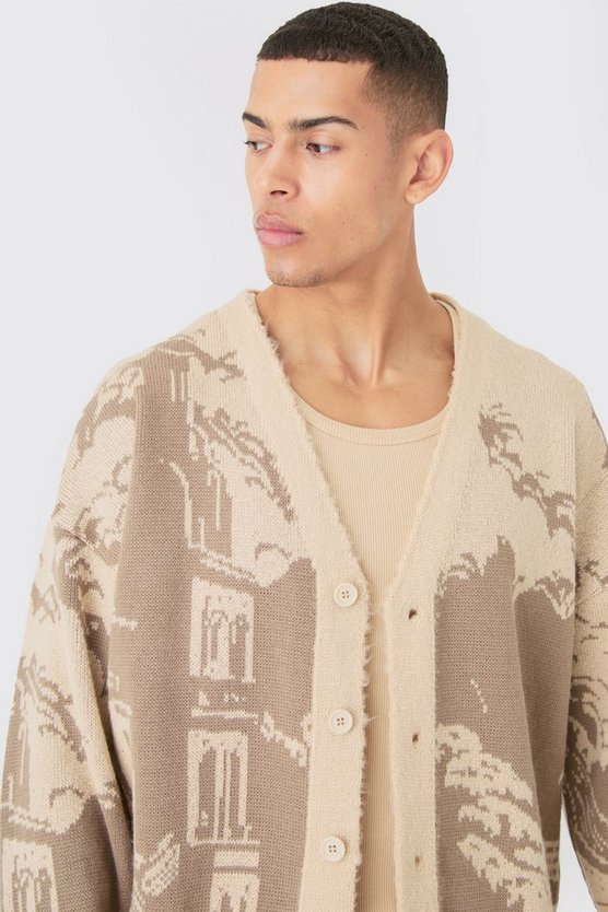 Kastiger Oversize Cardigan