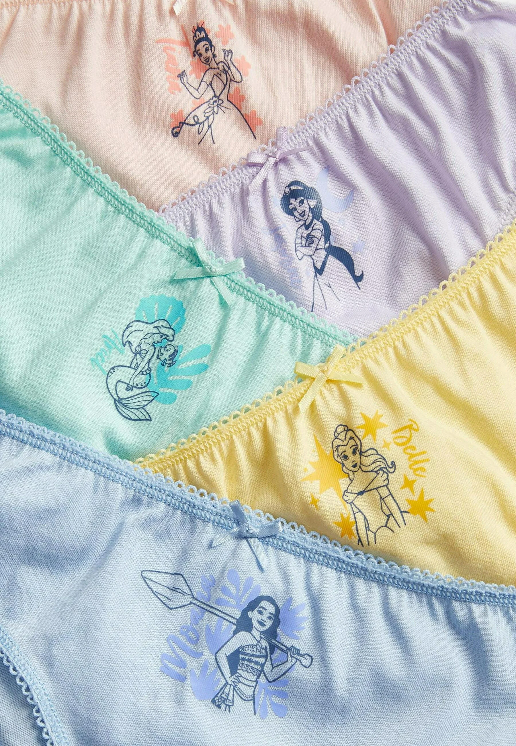 Marks & Spencer BRAGUITAS DE ALGODÓN PURO DISNEY PRINCESS™ 5PK - Conjunto de ropa interior