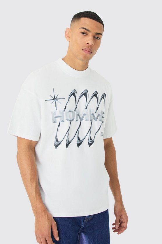 Oversize T-Shirt mit Official Print