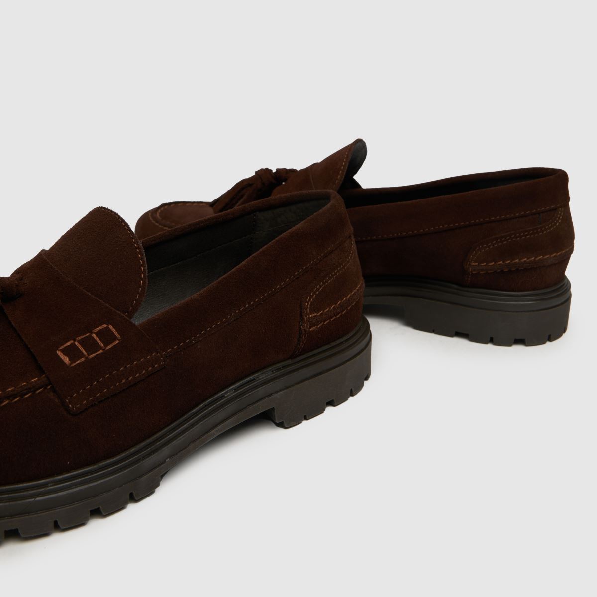 Schuh Pierre vastag mokaszincipő barna színben