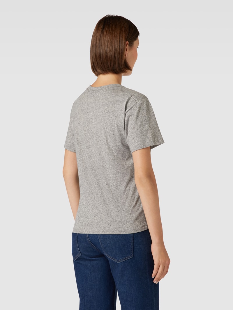 T-Shirt mit Motiv-Print in mittelgrau