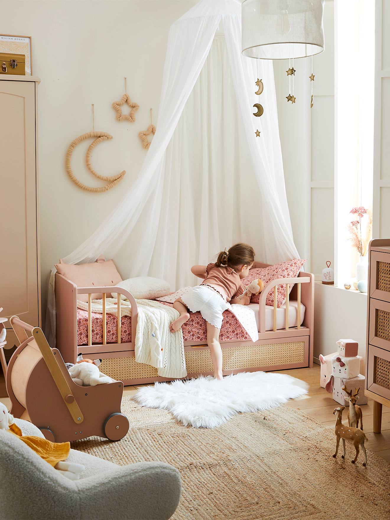 Vertbaudet Kinderzimmer Wanddeko MOND & STERNE - beige