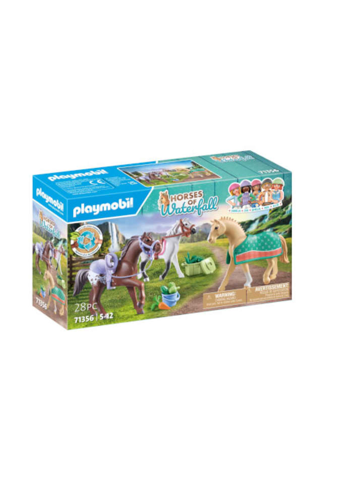 Playmobil Spielfigur Set Pferde von Waterfall - Morgan, Quarter Horse & Shagya, ab 3 J. günstig kaufen onesize