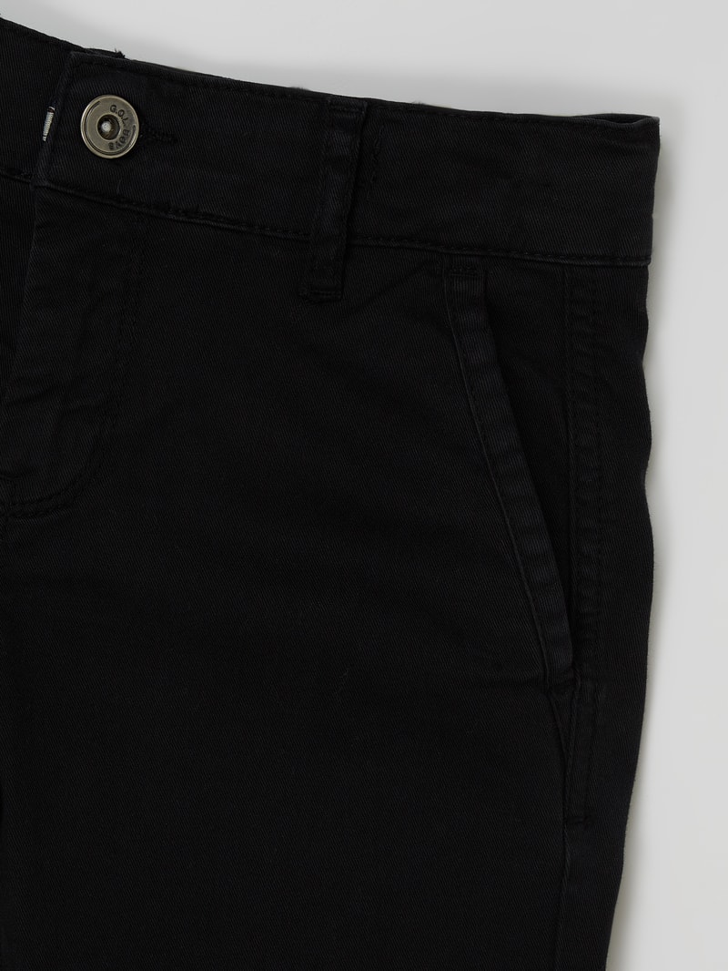 Chino mit Stretch-Anteil in schwarz