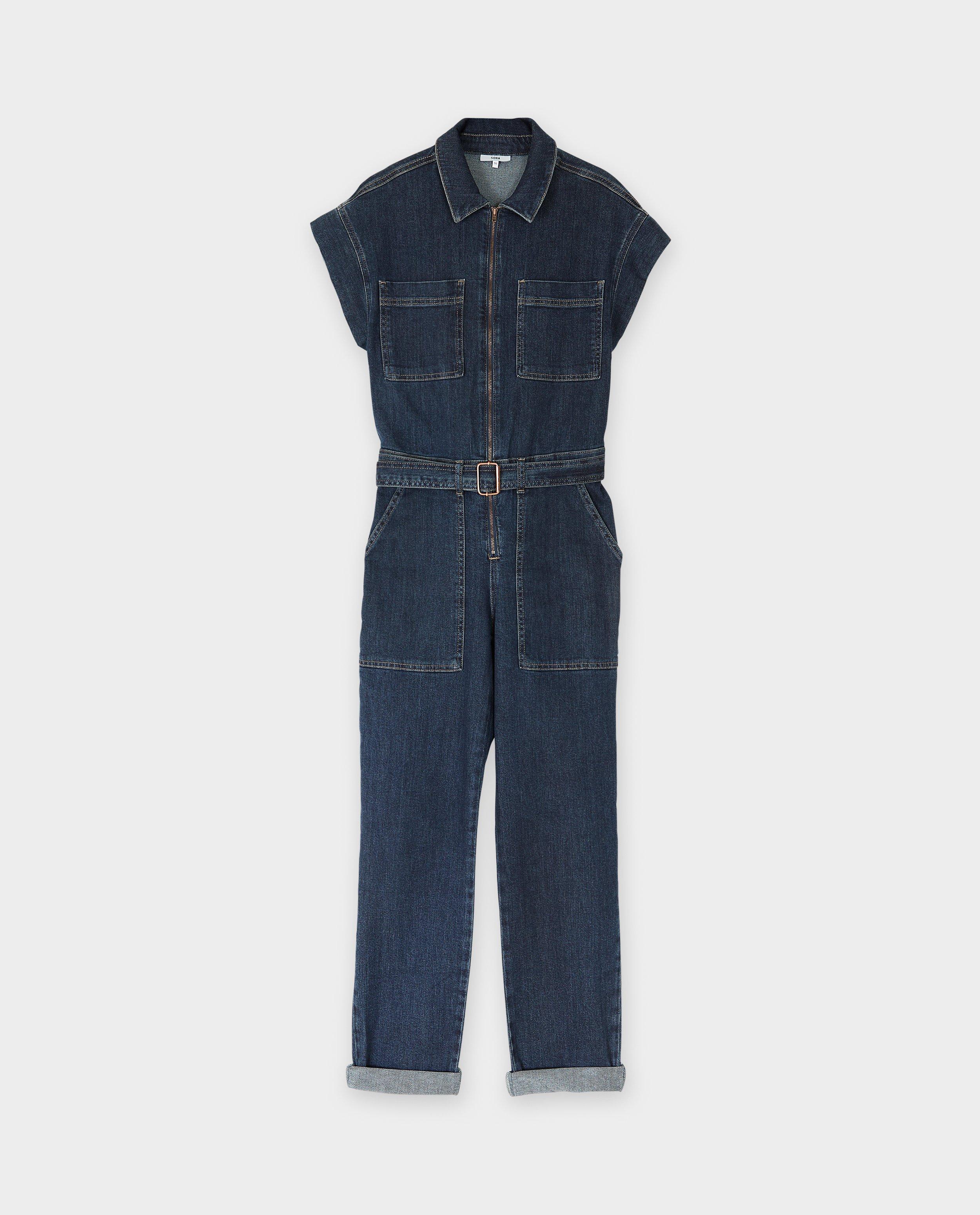 Sora sötétkék farmer overál