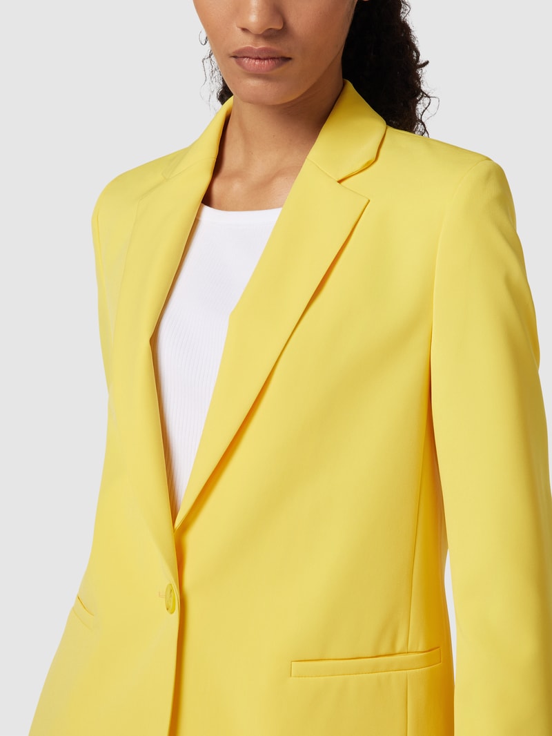 Blazer mit Reverskragen in gelb
