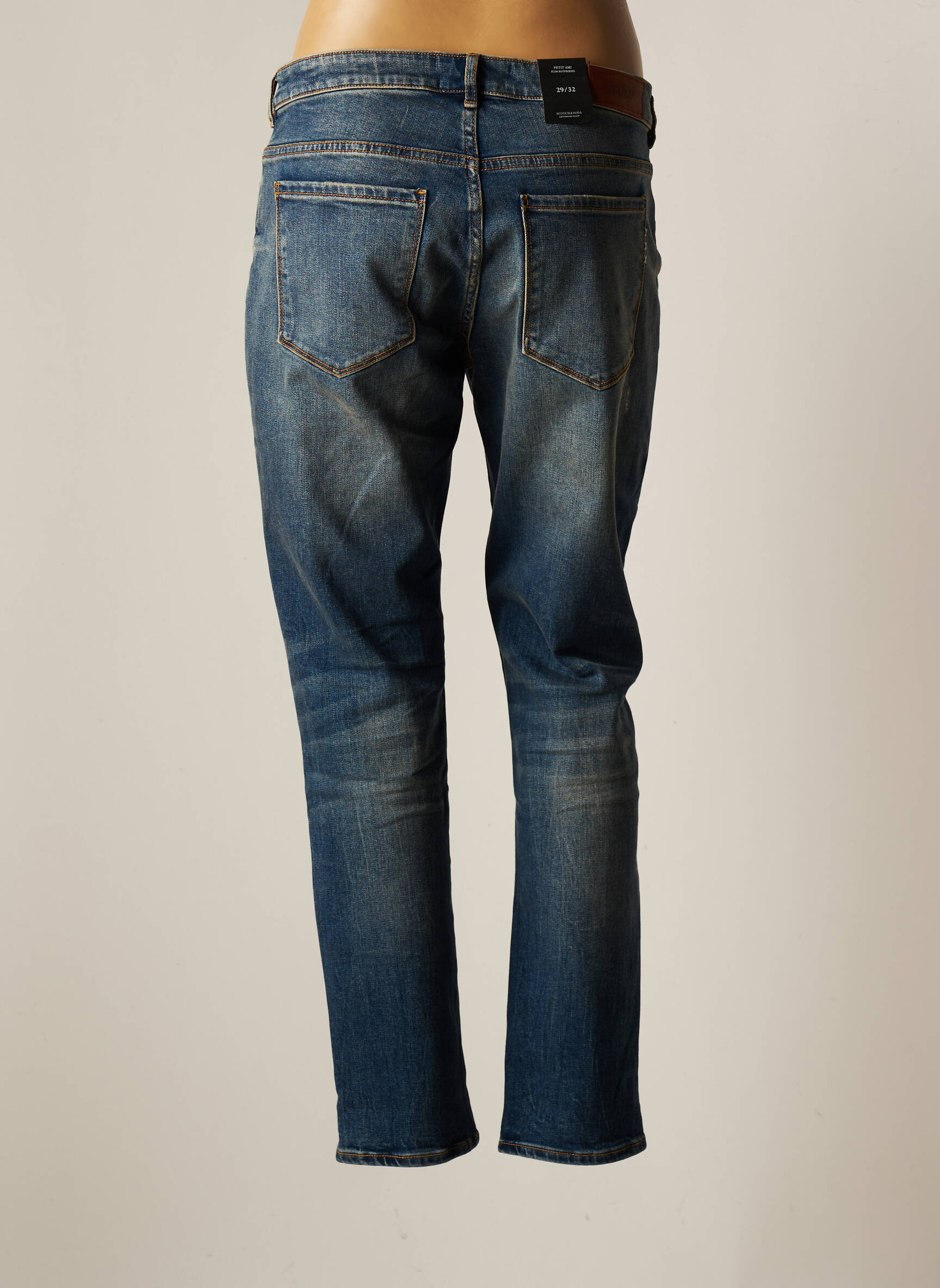 Scotch Soda Jeans Coupe Droite Femme couleur bleu
