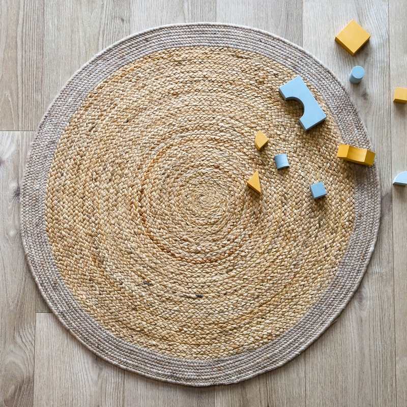 Tapis jute & laine YHUKI
