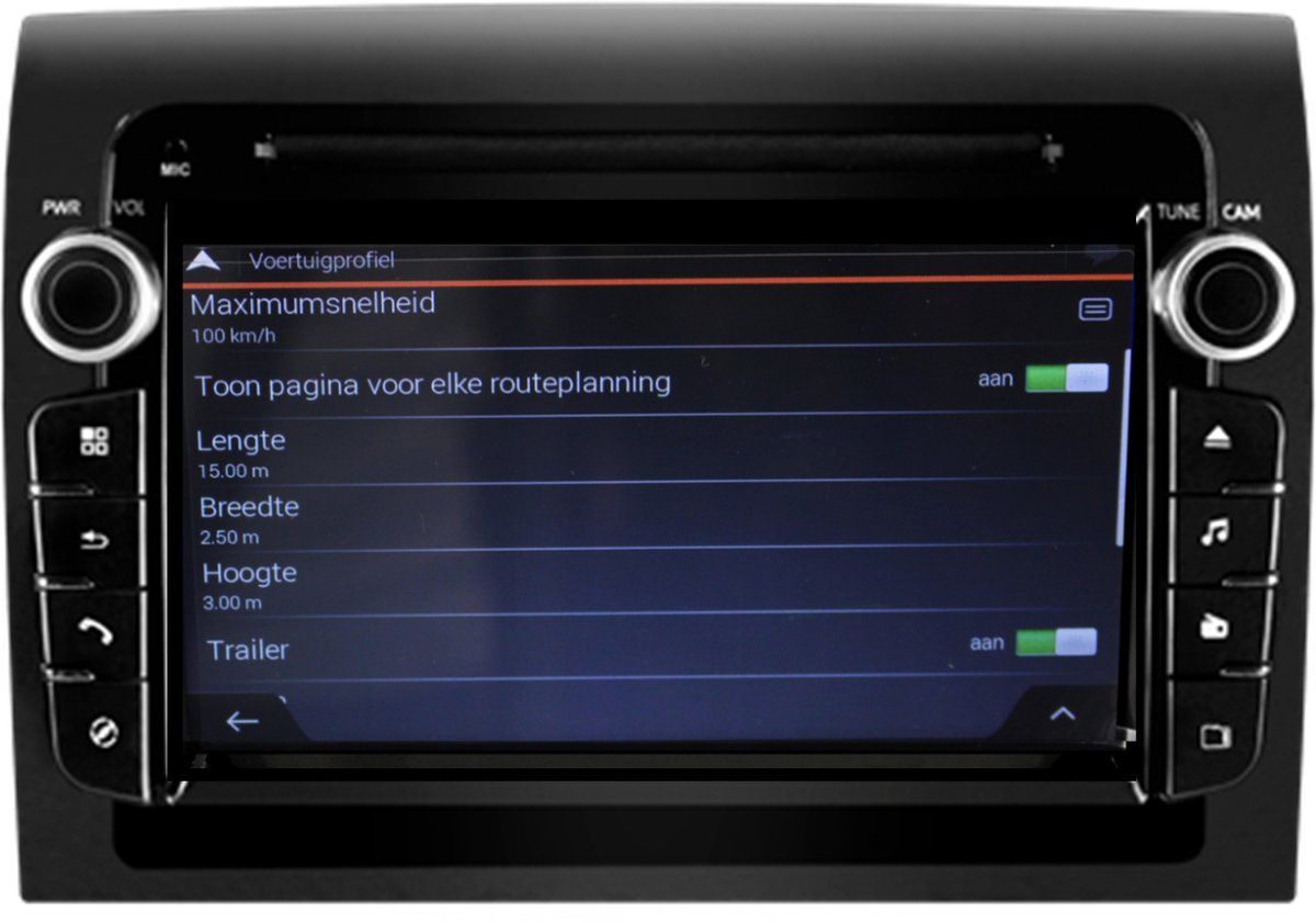 BergGPS Fiat Ducato DAB+ Radio Camper Navigation mit Carplay