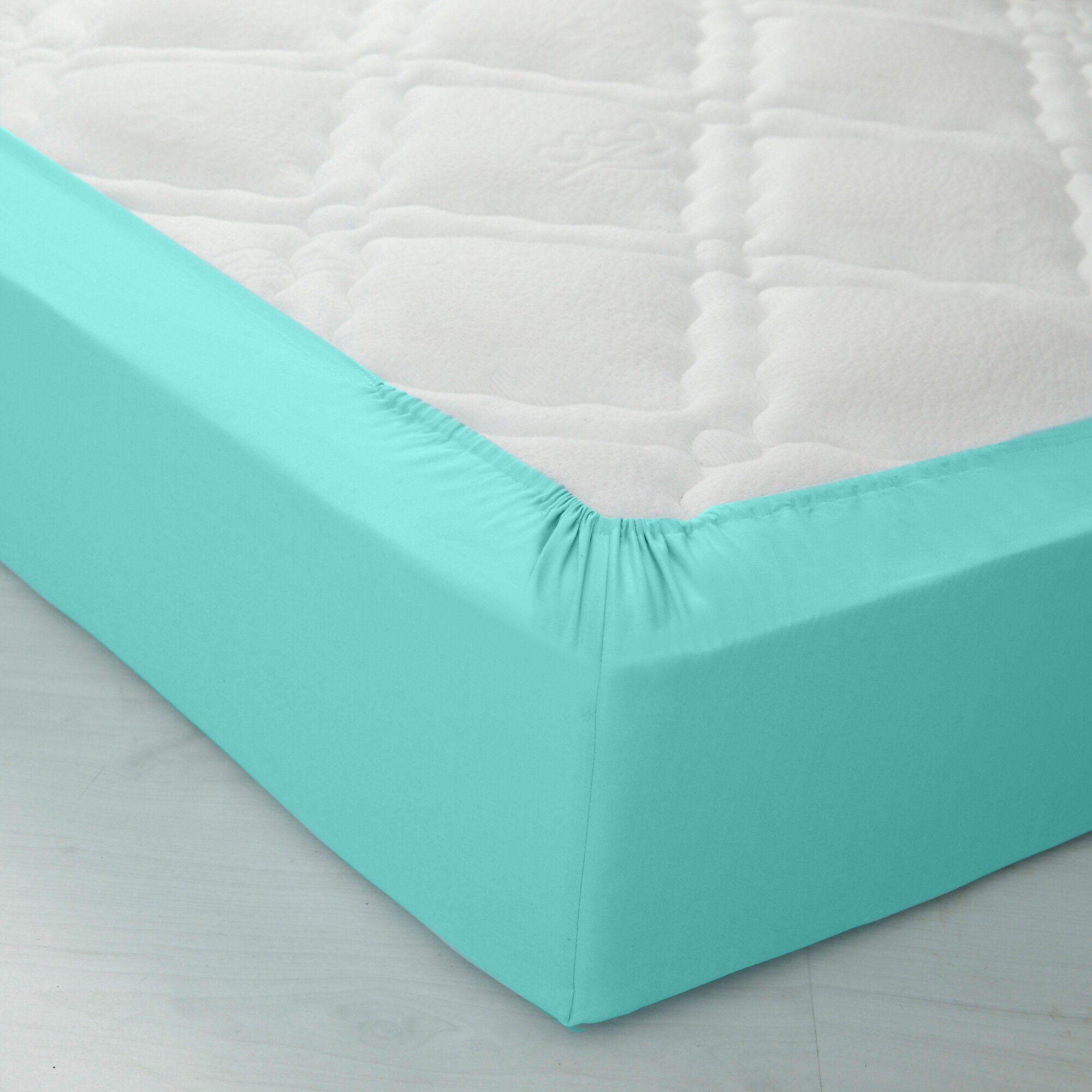Linge de lit uni polyester-coton Colombine